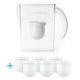 Clearly Filtered Water Fridge Filter Pitcher + Replacement Filters 6-pack Deal