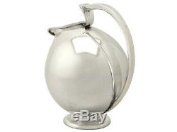Continental Sterling Silver Water Jug Design Style Vintage Circa 1960