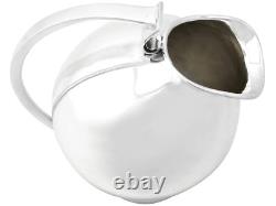 Continental Sterling Silver Water Jug Design Style Vintage Circa 1960
