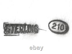 Continental Sterling Silver Water Jug Design Style Vintage Circa 1960