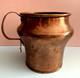 Copper Antique 19th Century Farmhouse Water Jug Pitcher Hammered Dovetail Joint