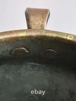 Copper Antique 19th Century Farmhouse Water Jug Pitcher Hammered Dovetail Joint