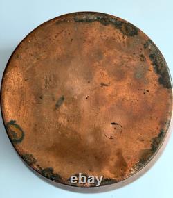 Copper Antique 19th Century Farmhouse Water Jug Pitcher Hammered Dovetail Joint