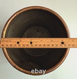 Copper Antique 19th Century Farmhouse Water Jug Pitcher Hammered Dovetail Joint