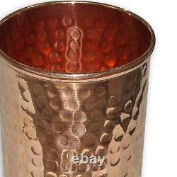 Copper Hammered Water Dispenser Storage Pot 8L Copper Drinking Glass Pitcher Jug