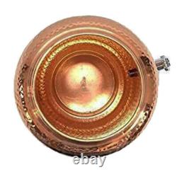 Copper Hammered Water Pitchers Storage Container Water Dispenser Matka 16 Litre