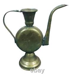 Copper Jug Pitcher Water Vintage Hammered Pure Antique Brass Handle Handmade Pot