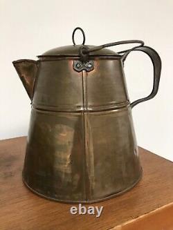 Copper Pitcher Jug with lid Antique & Handcrafted Rare Vintage Cooper Pitcher