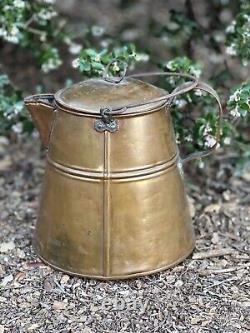 Copper Pitcher Jug with lid Antique & Handcrafted Rare Vintage Cooper Pitcher