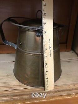 Copper Pitcher Jug with lid Antique & Handcrafted Rare Vintage Cooper Pitcher