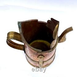 Copper Tibetan Water Offering Vessel Buddhist Nepal Pitcher Drink Viking Jug Mug