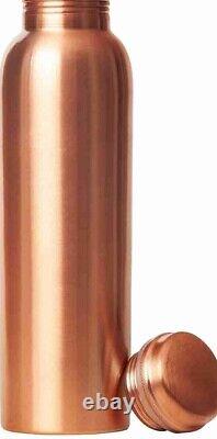 Copper Water Bottle Vessel For Drinking Home Health Benefits 1000 ml