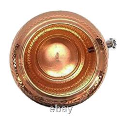 Copper Water Dispenser Matka Hammered Pitchers Water Storage Container Pot 16 L