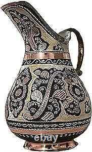 Copper Water Pitcher Jug Vessel for Drinking Ayurveda Decorative Fancy Antique