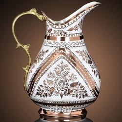 Copper Water Pitcher Jug for Drinking Hammered Ayurvedic Vessel Moscow Mule M