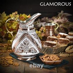 Copper Water Pitcher Jug for Drinking Hammered Ayurvedic Vessel Moscow Mule M