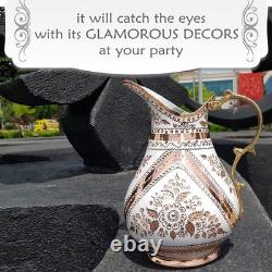 Copper Water Pitcher Jug for Drinking Hammered Ayurvedic Vessel Moscow Mule M