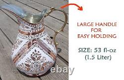 Copper Water Pitcher Jug for Drinking Hammered Ayurvedic Vessel Moscow Mule M