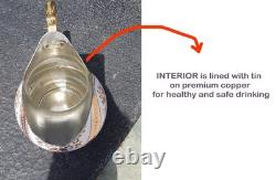 Copper Water Pitcher Jug for Drinking Hammered Ayurvedic Vessel Moscow Mule M