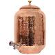 Copper Water Pitchers Hammered Water Dispenser Matka Storage Container 12 Litre