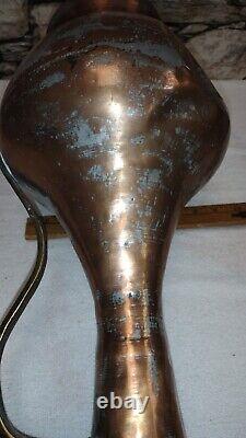 Copper and Brass Handcrafted Water Pitcher/Jug/Vessel 19 Patina Old