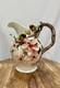 Corner Ruby Botanical Collection Large Vase Water Pitcher 3d Flowers Birds Nwt