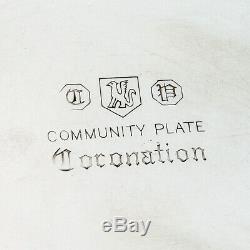 Coronation Water Pitcher Community Silverplate 1936 Mono