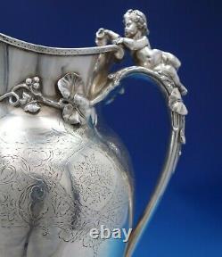 Cupid by Gorham Sterling Silver Water Pitcher with Cupid Lilies BC #490 (#6761)