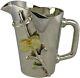 (d) Metal Silver Water Pitcher Jug 8.5 Inch'orchid', Home Decor