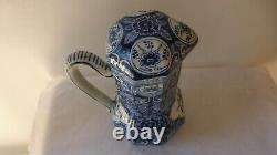 DELFT. Hot water pot / Covered pitcher. XVII / XVIIIth. Pottery. Faience