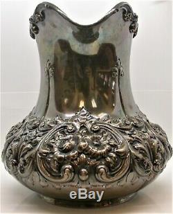 DOMINICK & HAFF STERLING REPOUSSE WATER PITCHER # 194, 31.28 oz