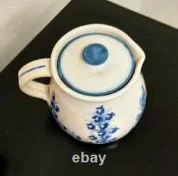 DORCHESTER POTTERY N. RICCI FECIT C. A. H. BLUEBERRY WATER PITCHER Jug WithLID RARE