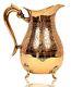Design Embossed Brass Jug Pitcher Drinking Water Home Décor Gift Item 1750 Ml