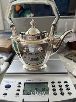 Devonshire International Sterling silver tea 9 PIECE SET. Hot water pitcher jug