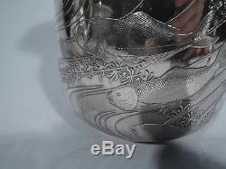 Dominick & Haff Water Pitcher 84 Japonesque American Sterling