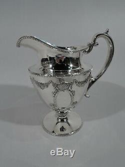 Durgin Empire Water Pitcher 134 Antique Regency American Sterling SIlver