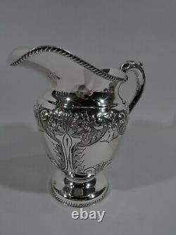 Durham Water Pitcher 7 Traditional Old Fashioned American Sterling Silver