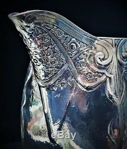 Dutch Arts & Crafts, Silver Plated Water Pitcher, 1900s
