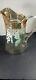 Eapg Us Glass Colonis Dec 1 Colonial Panel Hand Painted Floral Water Pitcher Jug