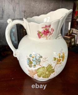 Early 1900's Johnson Brothers Large Floral Pitcher/Water Jug