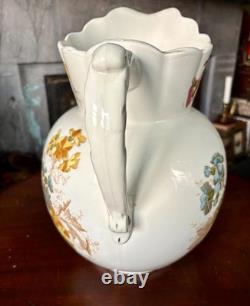 Early 1900's Johnson Brothers Large Floral Pitcher/Water Jug