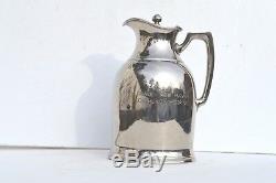 Early 1940s' Grace-new Haven Community Hospital Silver Plated Water Pitcher Rare