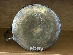 Early Brass Embossed Mamluk Cairoware Egyptian Revival Water Jug Pitcher Ibrik