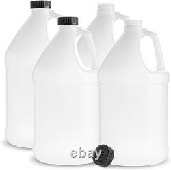 Eco-Friendly 1 Gallon Water Jug Pack of 4 Tamper-Proof & Dishwasher Safe