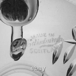 Edinburgh Water Pitcher Jug Crystal Appin Vertical & Criss Cross Cut Glass