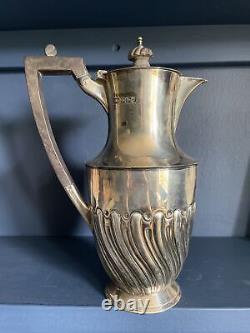 Edwardian Silver Coffee Pot Water / milk jug. Atkin Brothers Sheff 1907 Antique