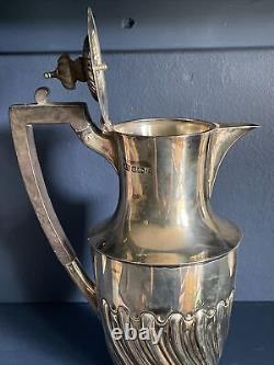 Edwardian Silver Coffee Pot Water / milk jug. Atkin Brothers Sheff 1907 Antique