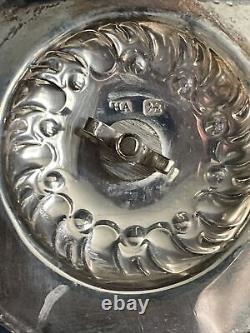Edwardian Silver Coffee Pot Water / milk jug. Atkin Brothers Sheff 1907 Antique