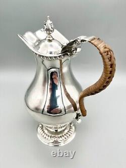 Edwardian Sterling Silver Hot Water Jug, C. S Harris & Sons, London, 1903