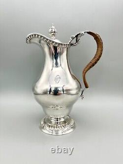 Edwardian Sterling Silver Hot Water Jug, C. S Harris & Sons, London, 1903